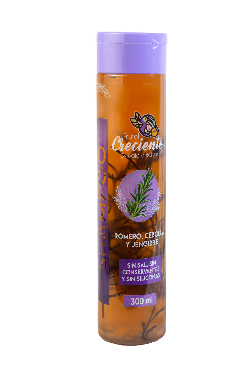 Shampoo Romero, Cebolla y Jengibre